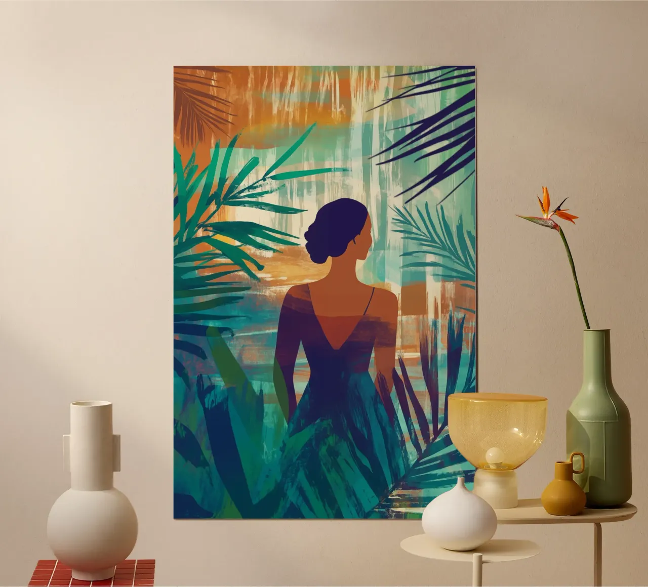 Donna nel paradiso tropicale poster da Autofocus