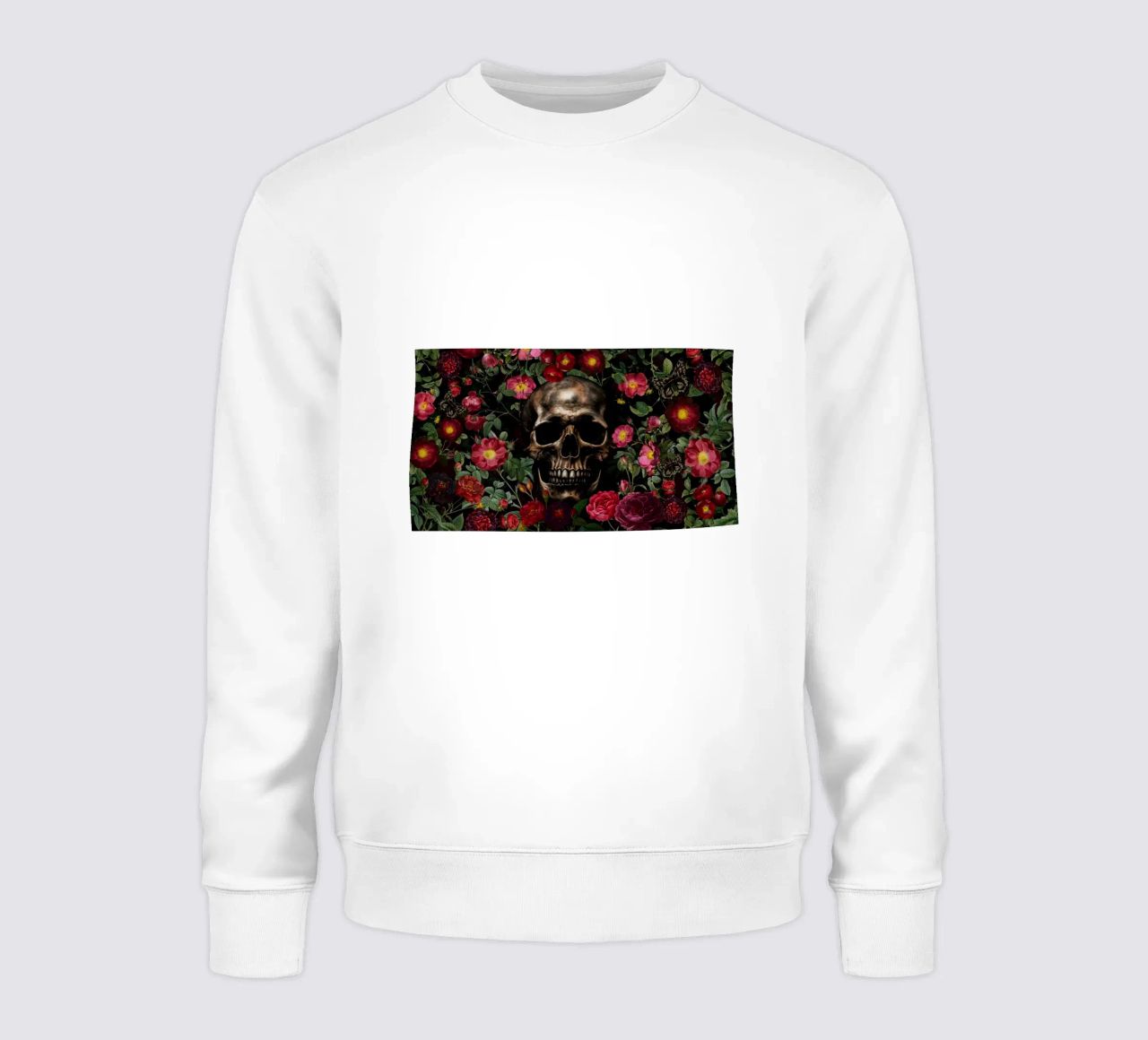 Vintage Dark Academia - Calavera y rosas sudadera de Vintage World - Uta Naumann
