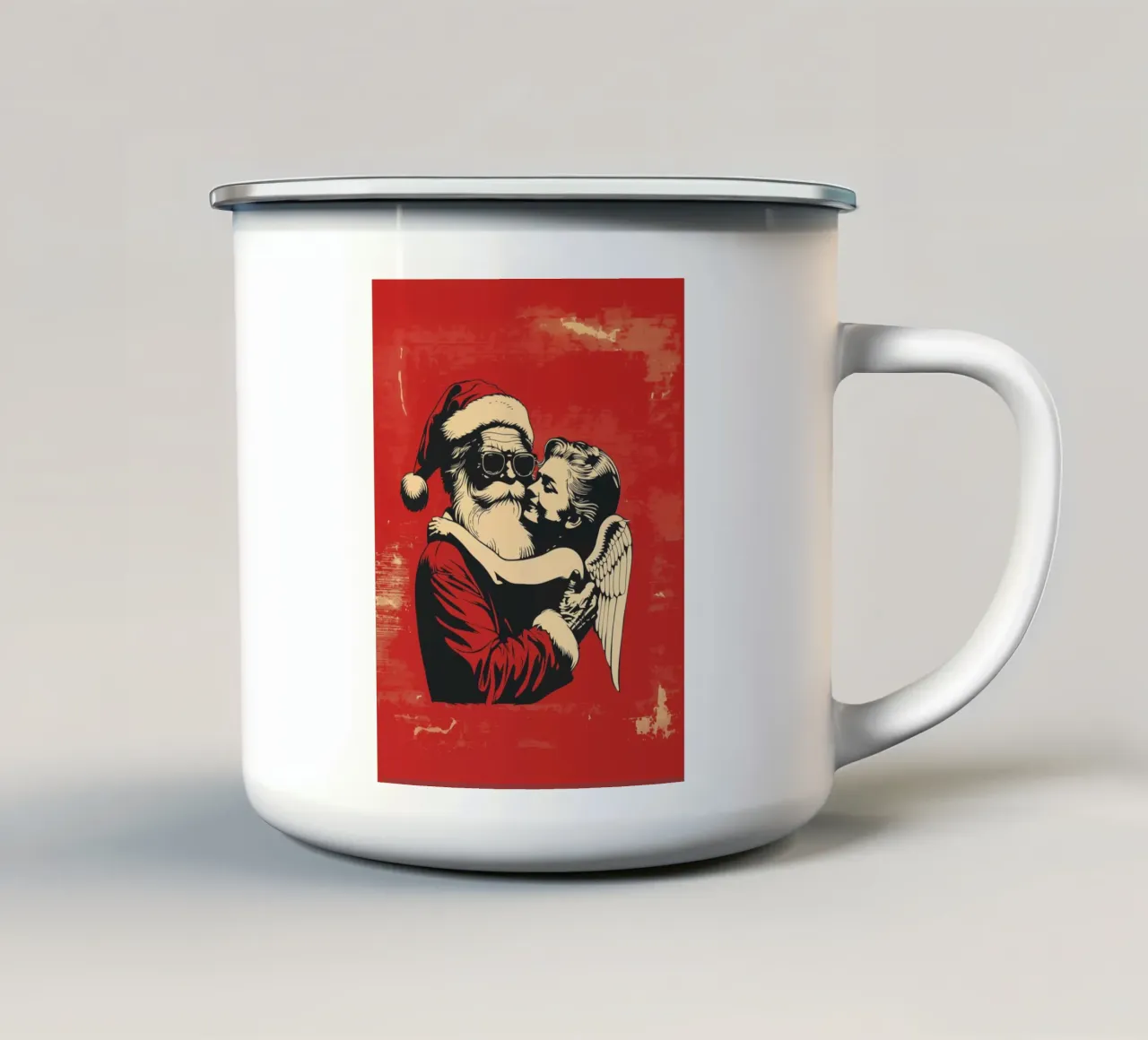 Buon Natale (da personalizzare) tazza in smalto da Autofocus