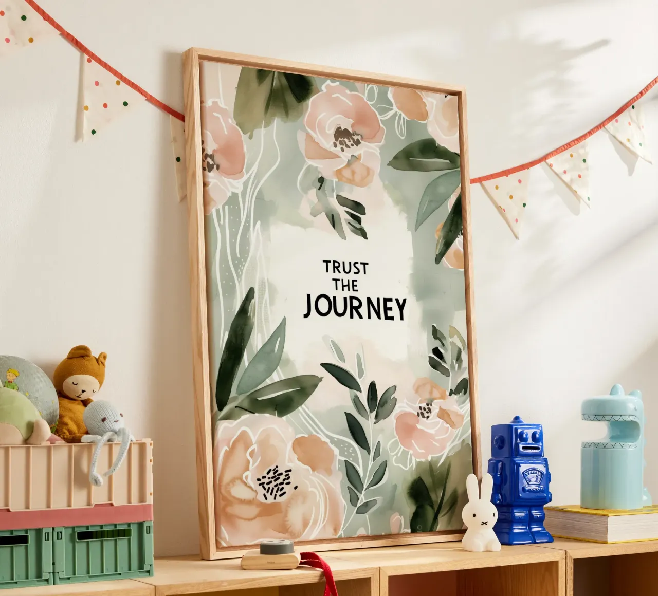 Trust The Journey tela con Cornice a cassetta da treechild