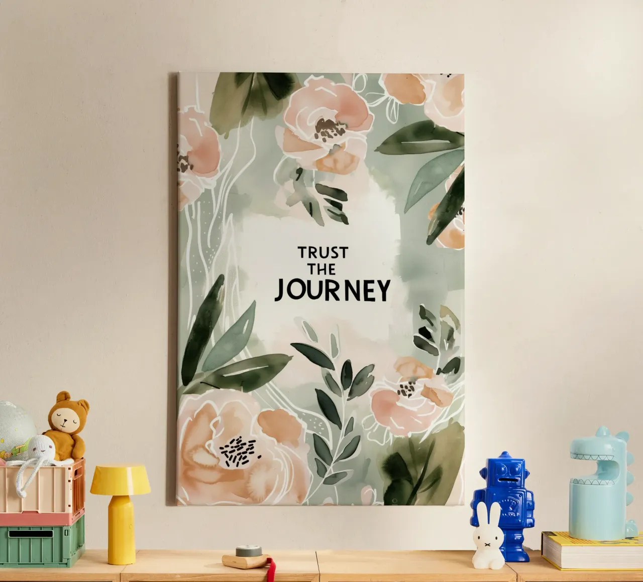 Trust The Journey tela con Cornice a cassetta da treechild
