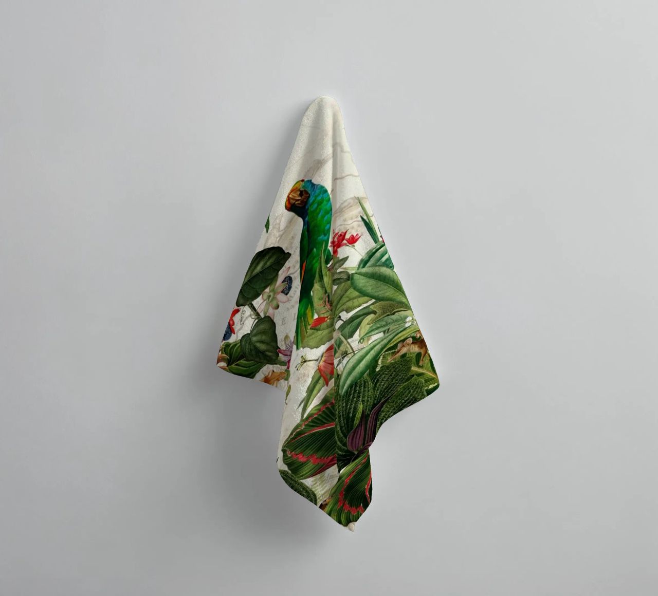 Animaux sauvages tropicaux Jungle Safari Paysage serviette de bain de Vintage World - Uta Naumann