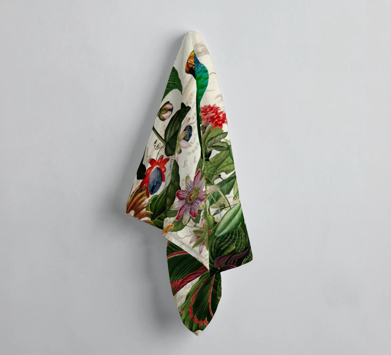 Animaux sauvages tropicaux Jungle Safari Paysage serviette de bain de Vintage World - Uta Naumann