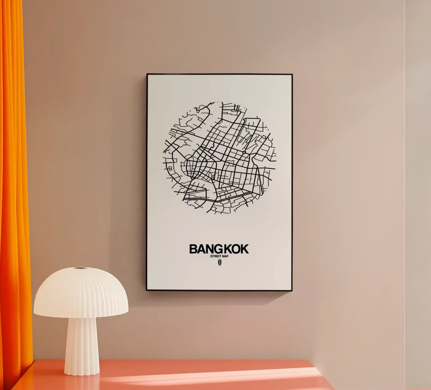 Bangkok Acryl-Glas von Naxart