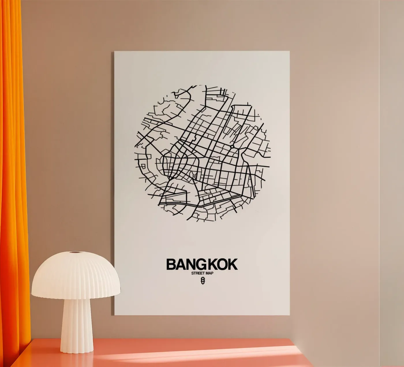 Bangkok Acryl-Glas von Naxart