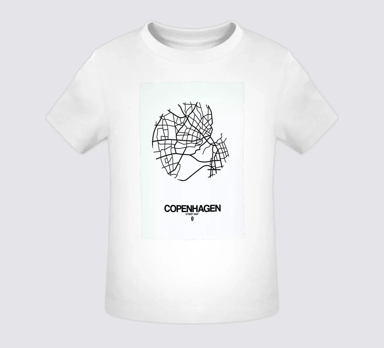 Copenhagen maglietta neonato da Naxart