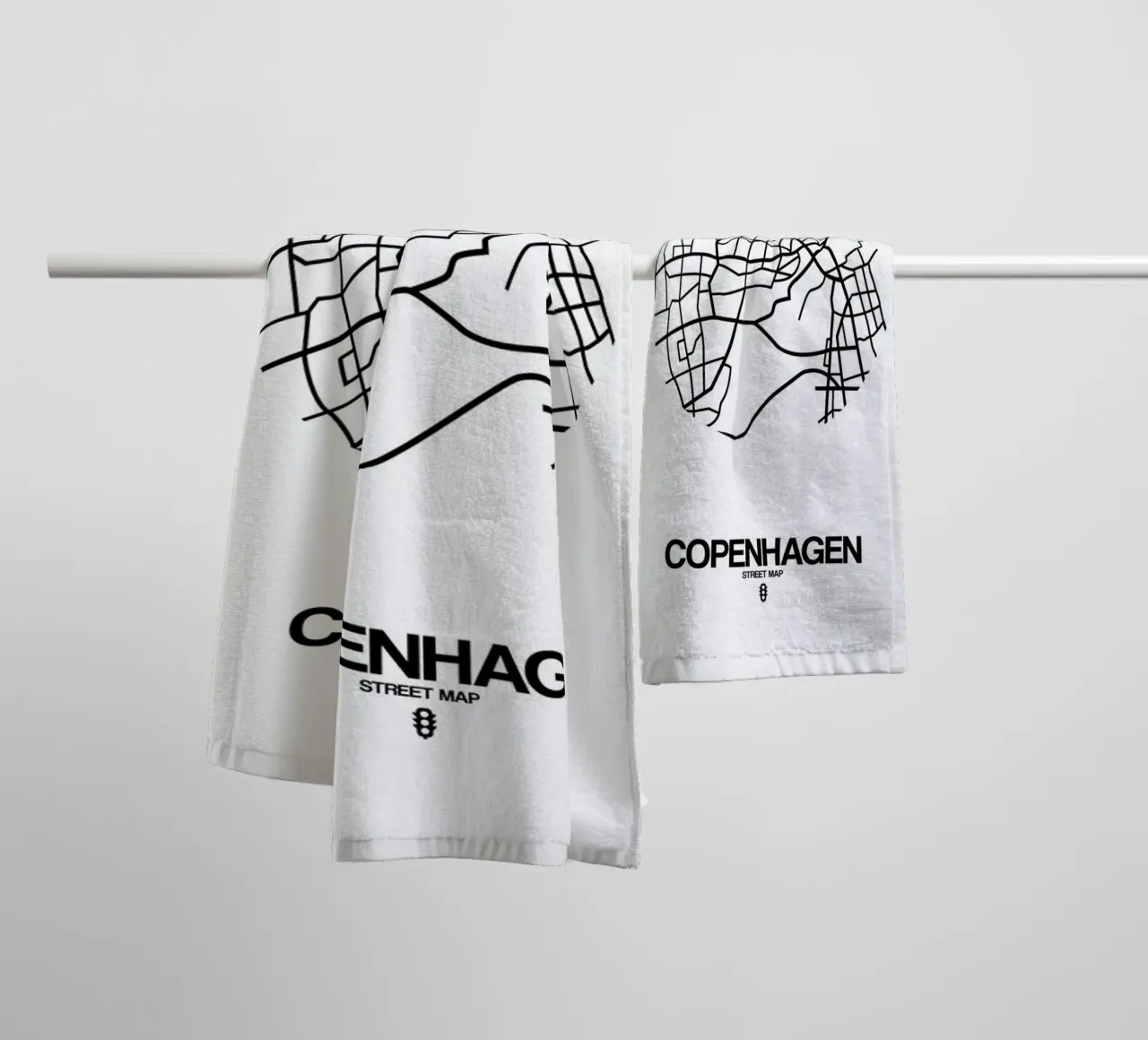 Copenhagen asciugamano da bagno da Naxart