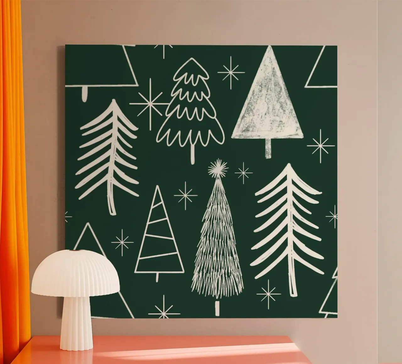 Christmas Tree - Evergreen Tree - Pine Tree - Green canvas by susanacosta