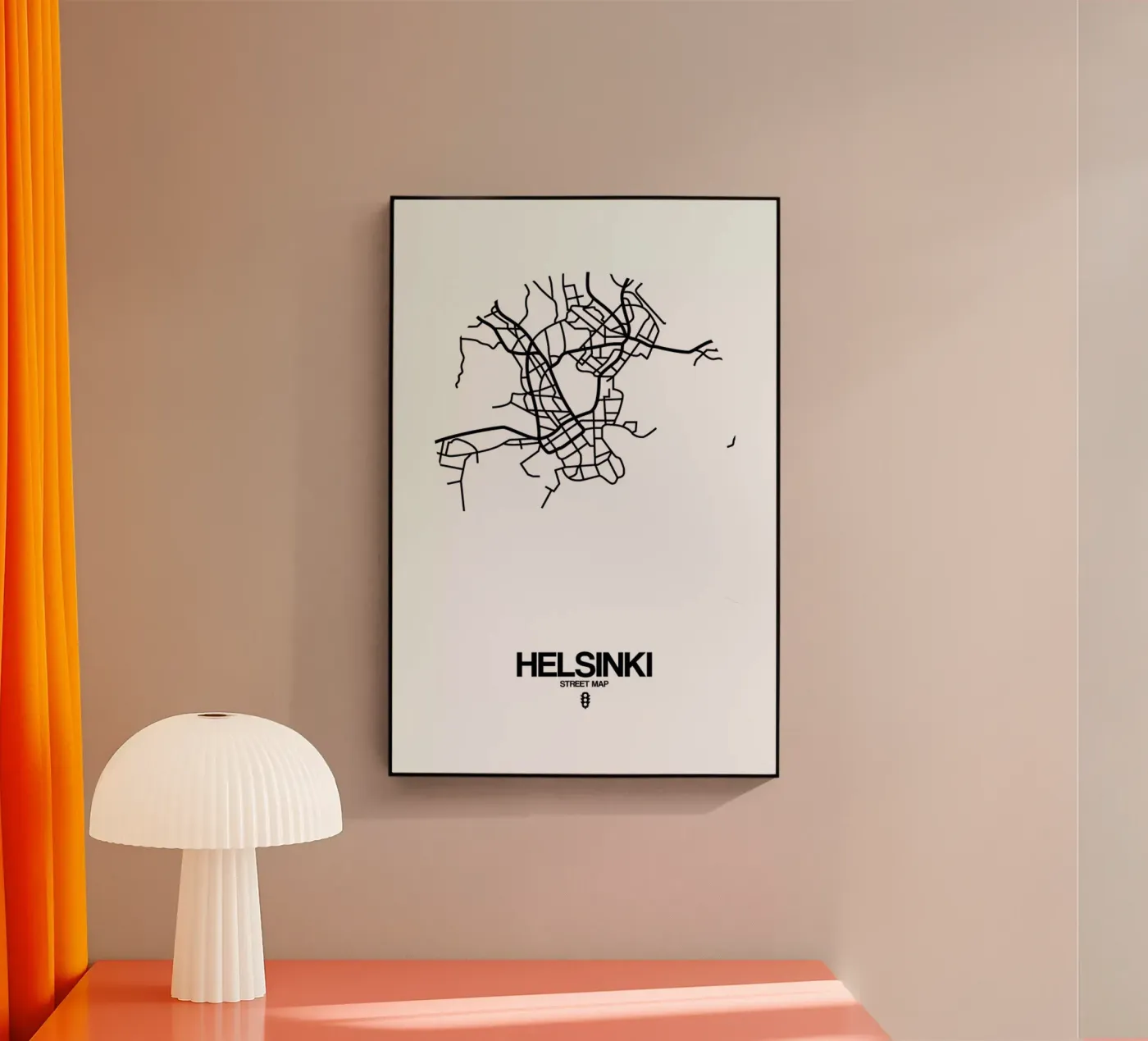 Helsinki Acryl-Glas von Naxart