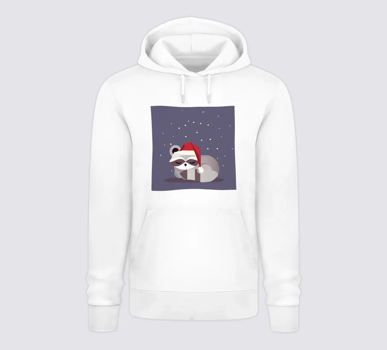 Babbo Natale addormentato - design natalizio felpa con cappuccio da namosh