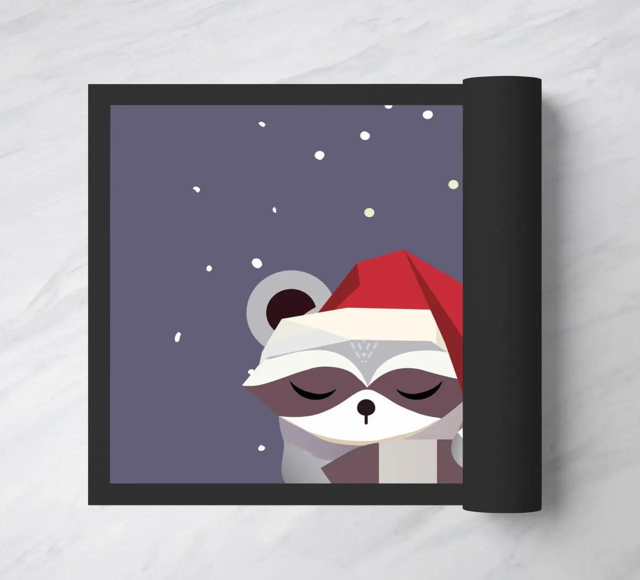 Babbo Natale addormentato - design natalizio zerbino da namosh