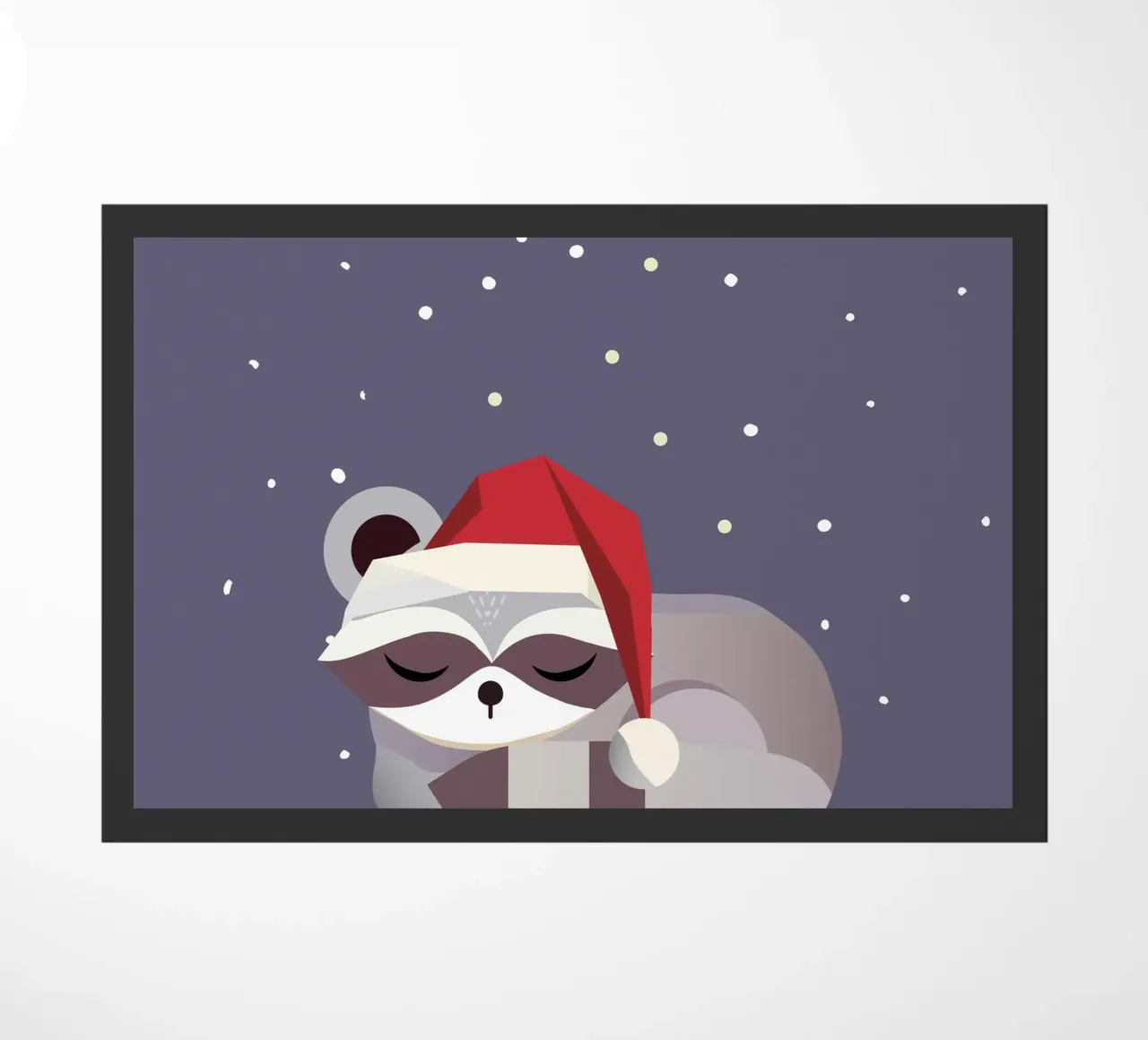 Babbo Natale addormentato - design natalizio zerbino da namosh
