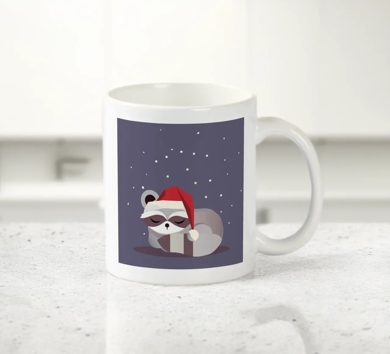 Babbo Natale addormentato - design natalizio tazza in ceramica da namosh
