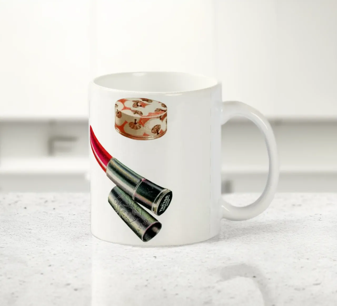 Il paradiso della bellezza tazza in ceramica da Cassia Beck Collage