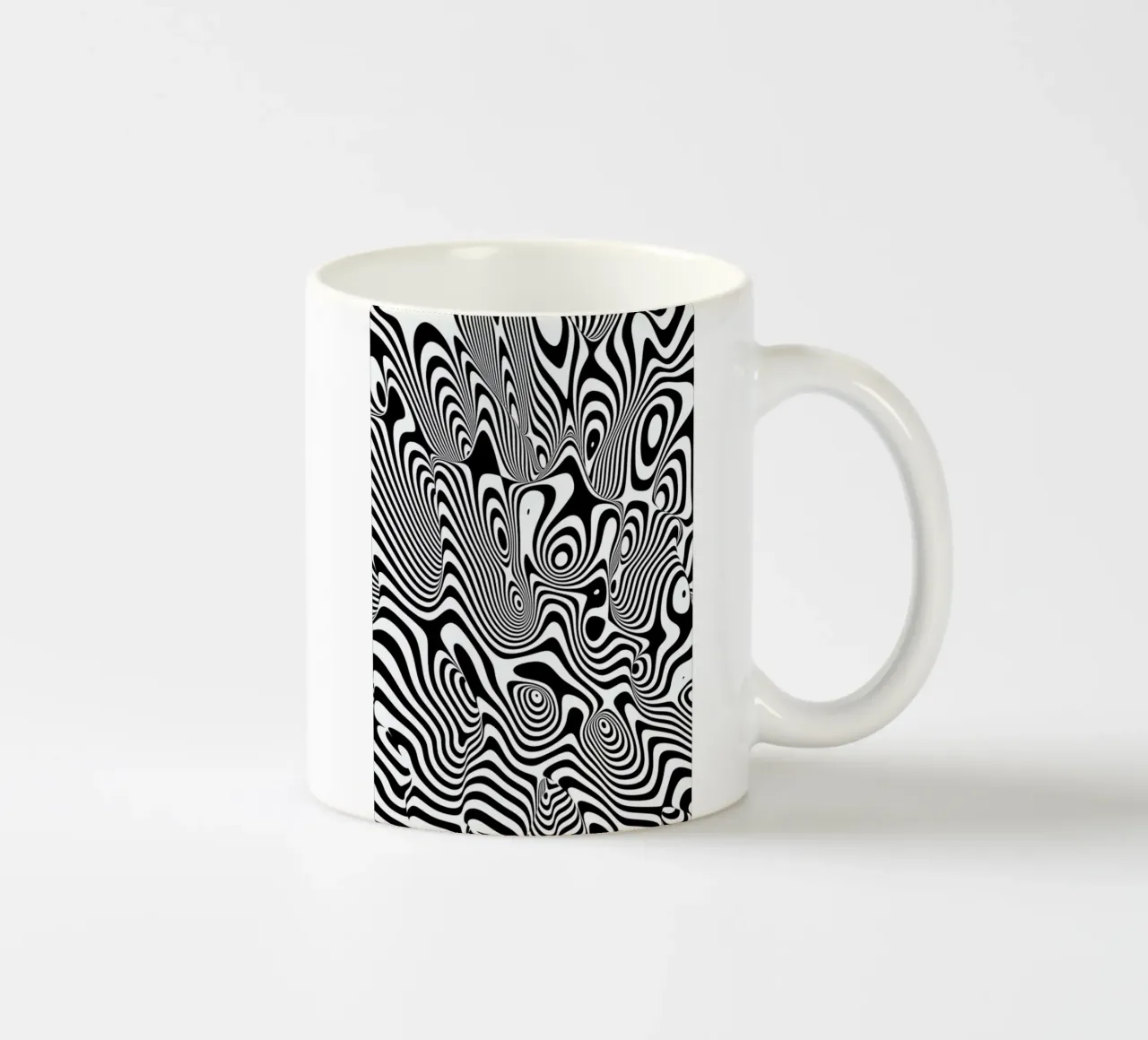 Trippy Background Keramik Tasse von Danny Ivan