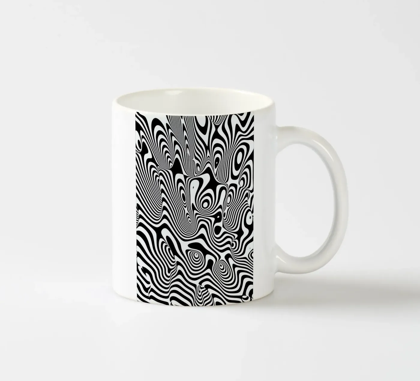 Trippy Background ceramic mug by Danny Ivan