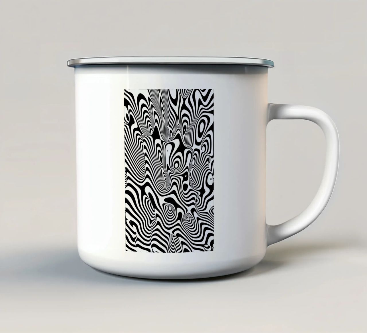 Trippy Background tazza in smalto da Danny Ivan