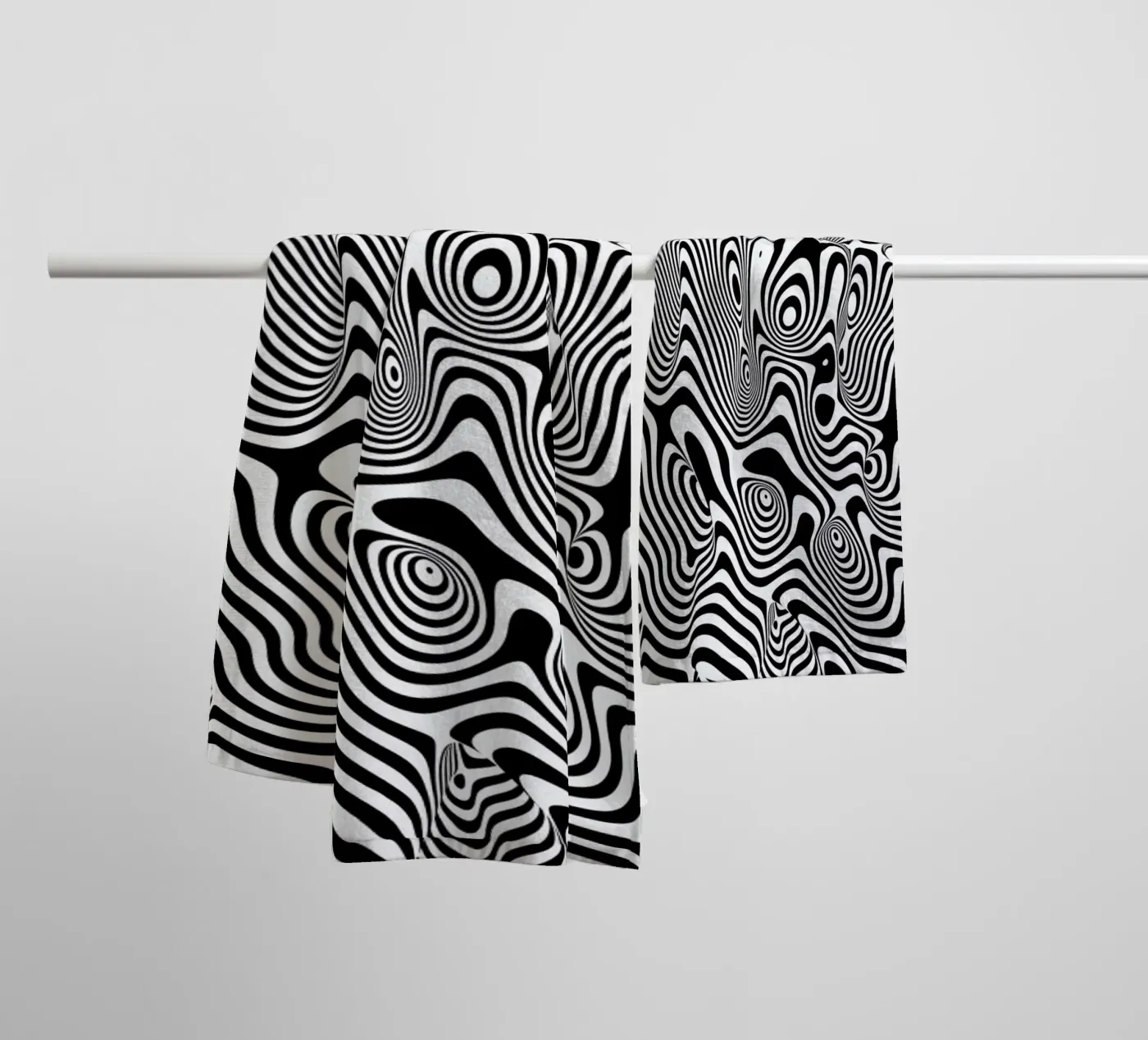 Trippy Background badhanddoek van Danny Ivan