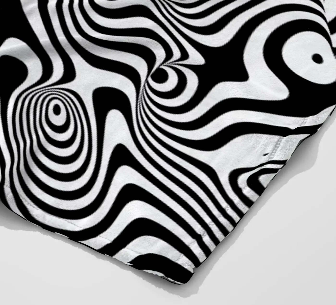 Trippy Background Fleecedecke von Danny Ivan