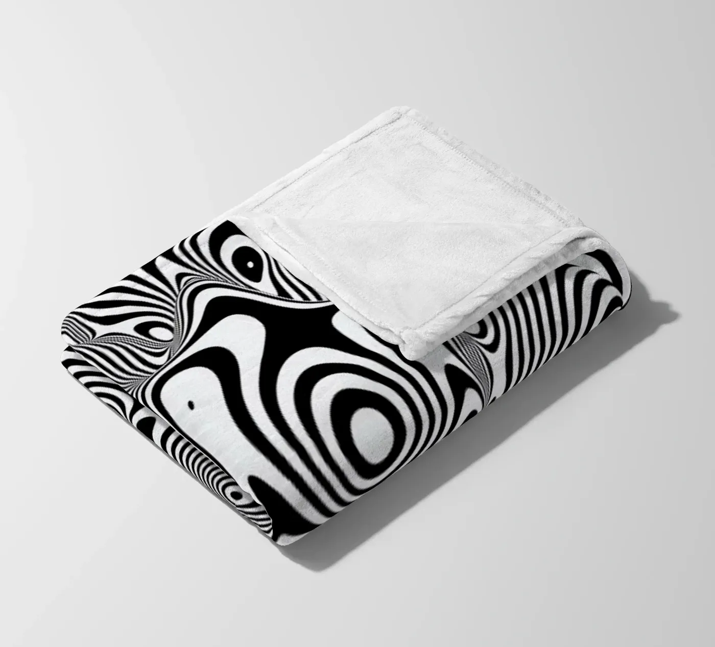 Trippy Background Fleecedecke von Danny Ivan