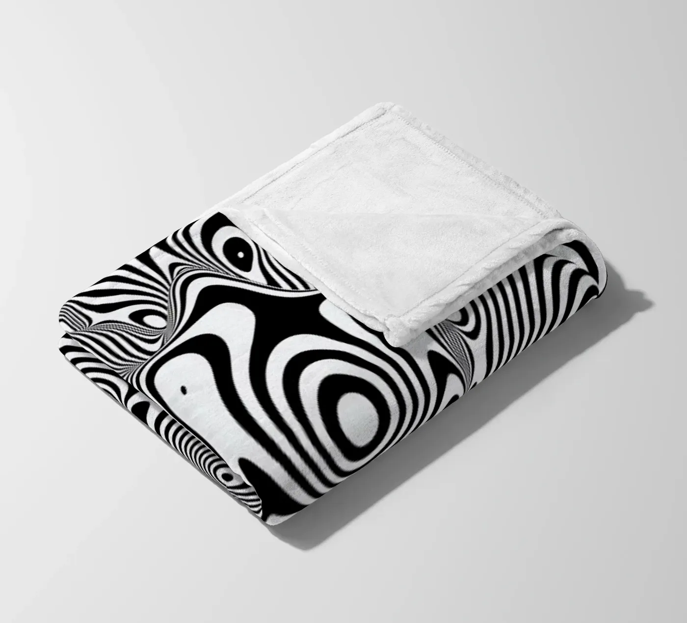 Trippy Background Fleecedecke von Danny Ivan