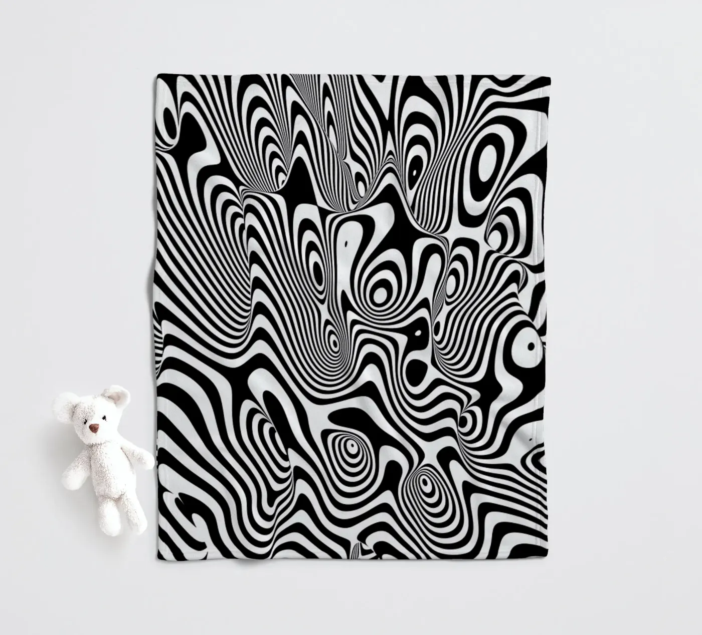 Trippy Background Fleecedecke von Danny Ivan