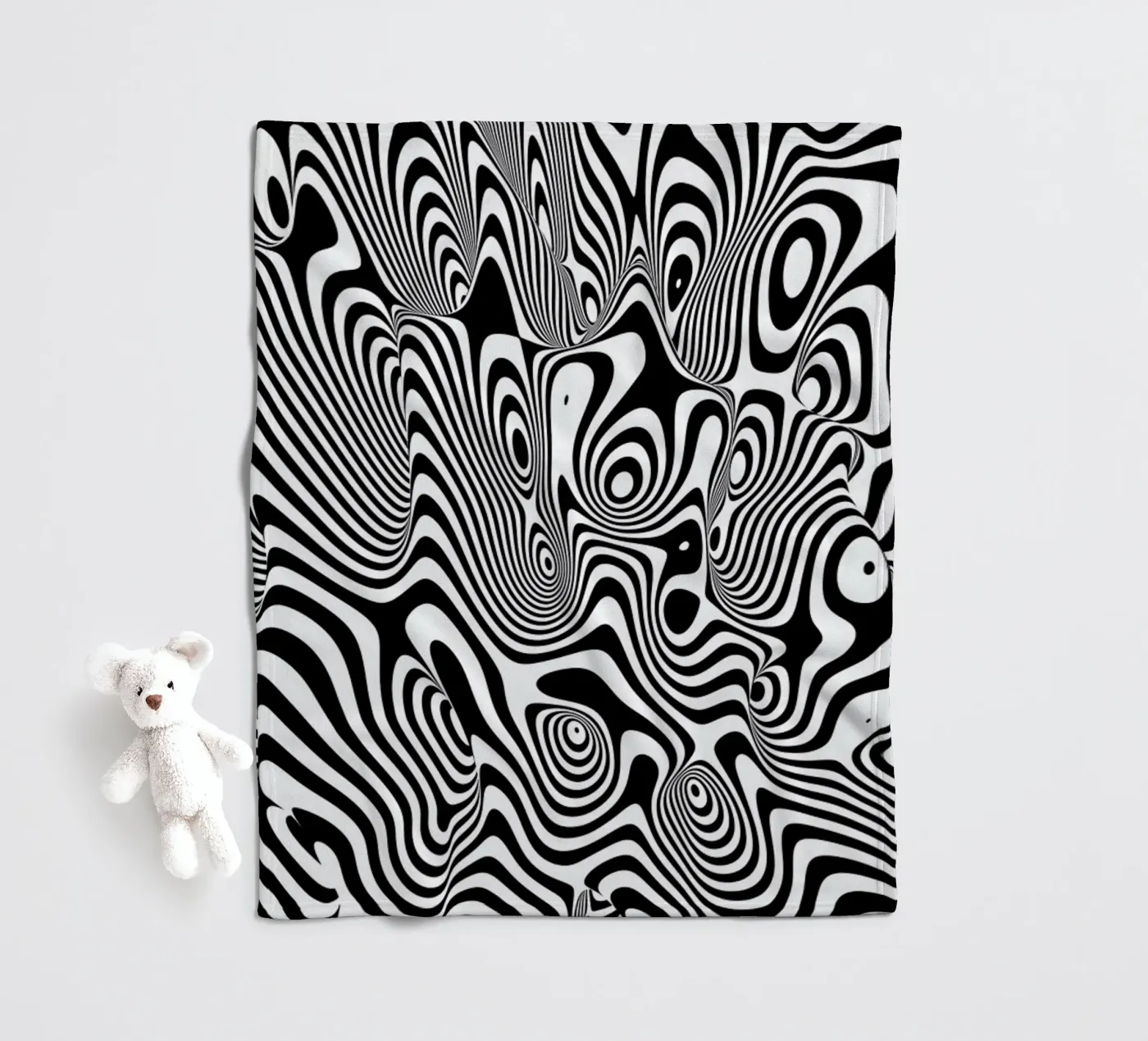 Trippy Background Fleecedecke von Danny Ivan