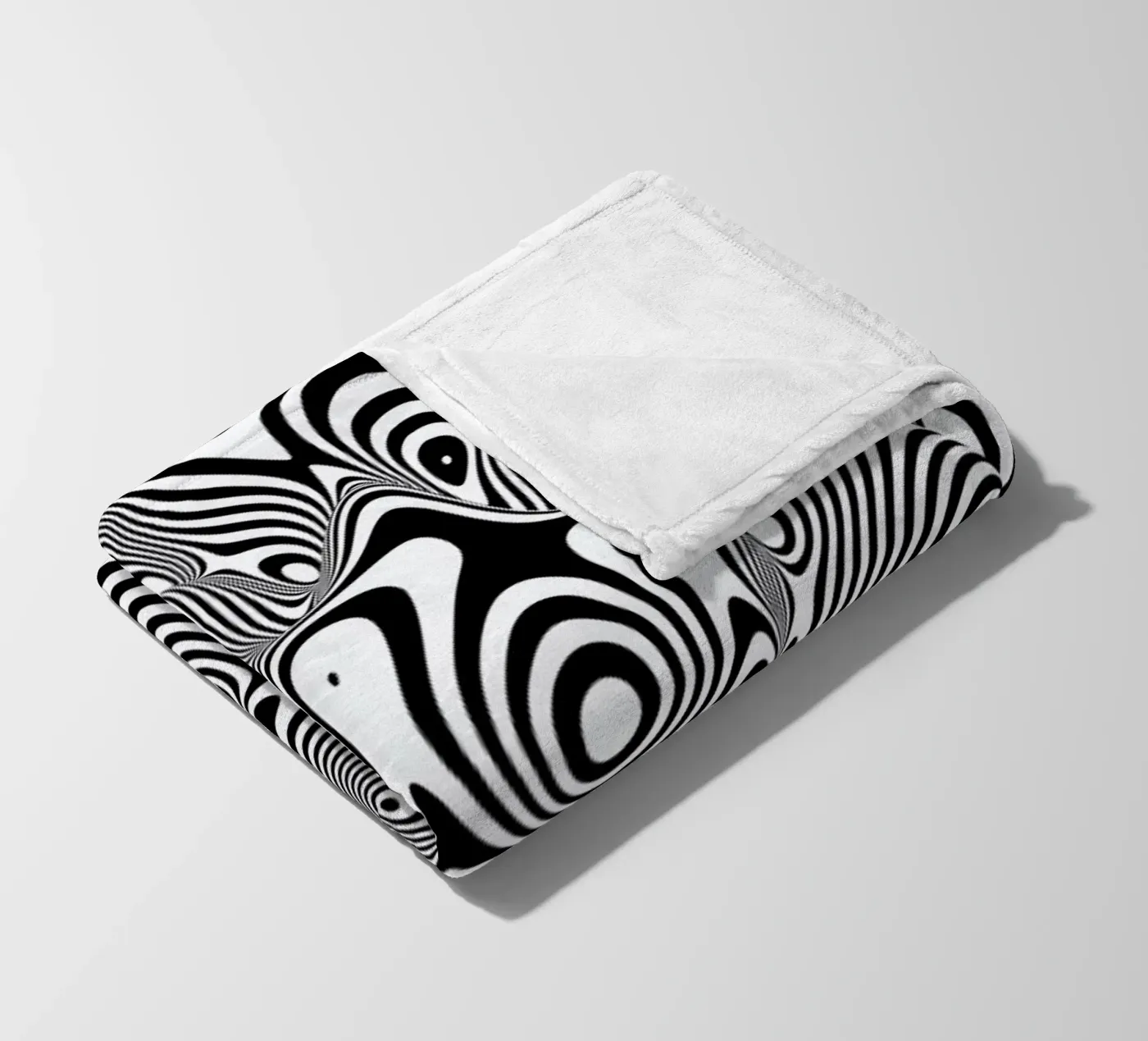 Trippy Background Fleecedecke von Danny Ivan