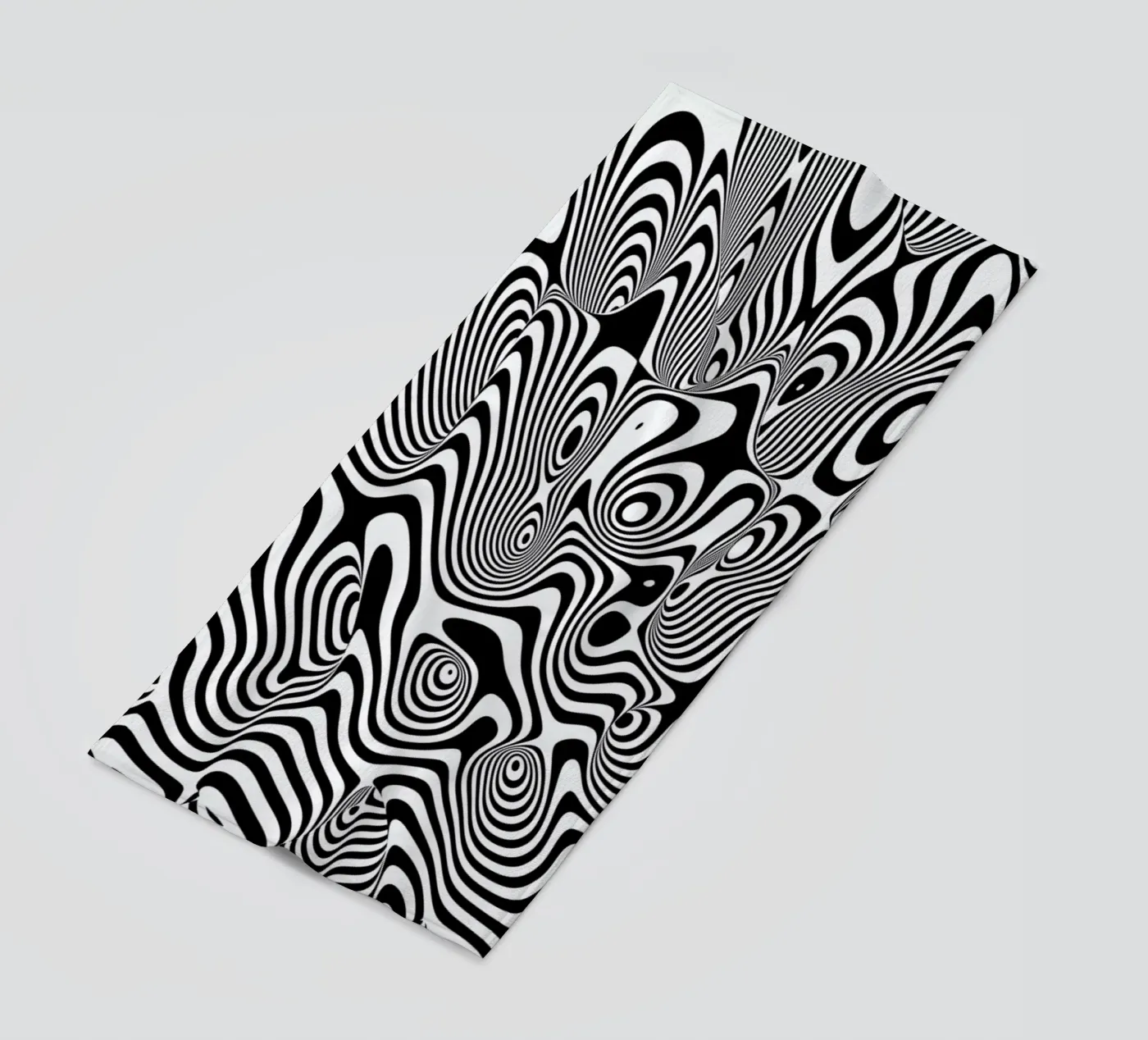 Trippy Background beach towel by Danny Ivan