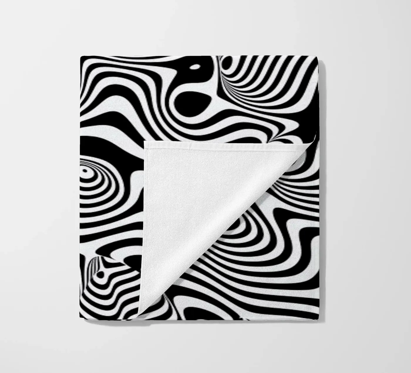 Trippy Background beach towel by Danny Ivan