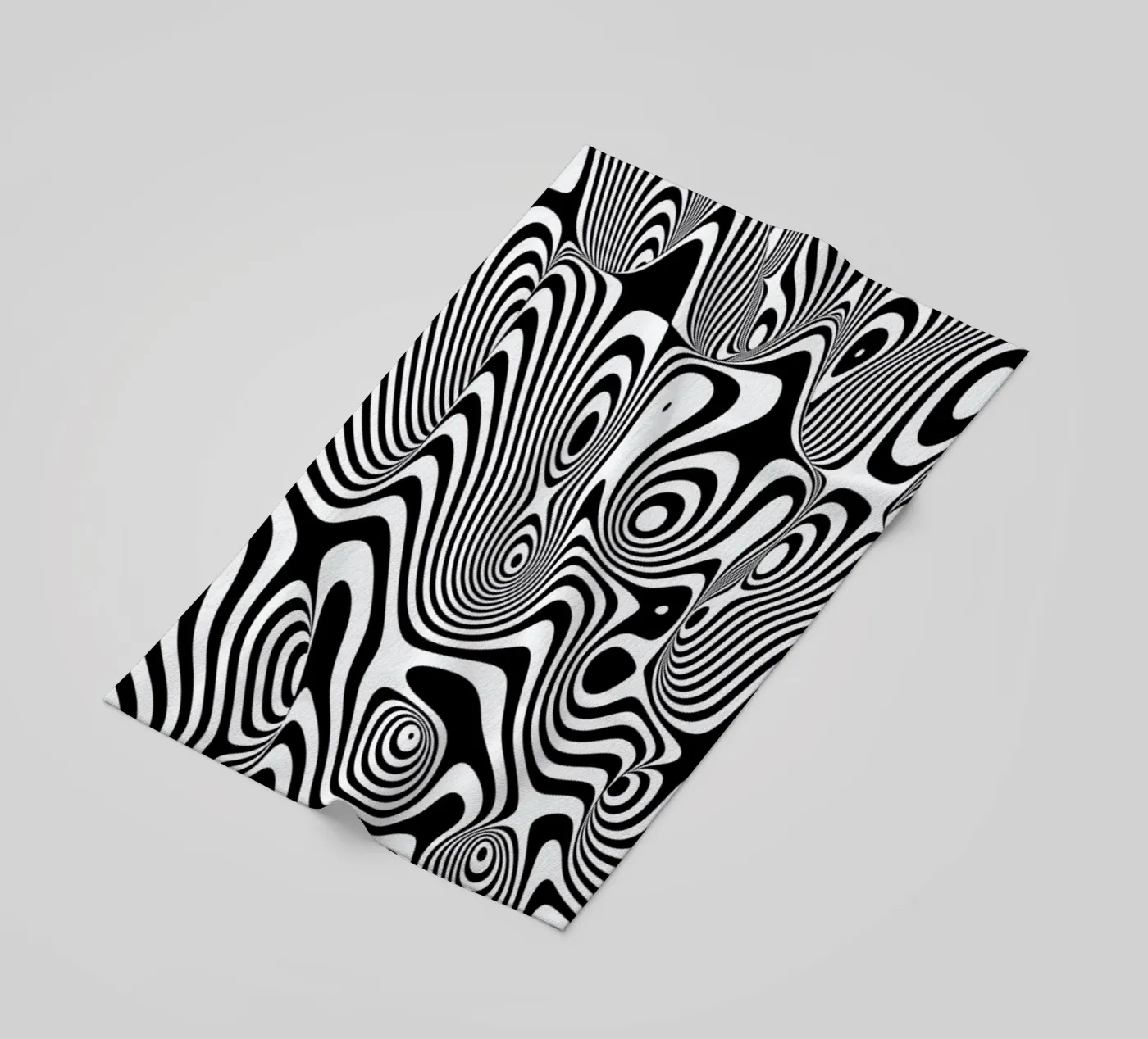 Trippy Background beach towel by Danny Ivan