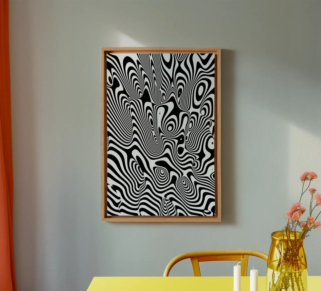 Trippy Background tela con Cornice a cassetta da Danny Ivan