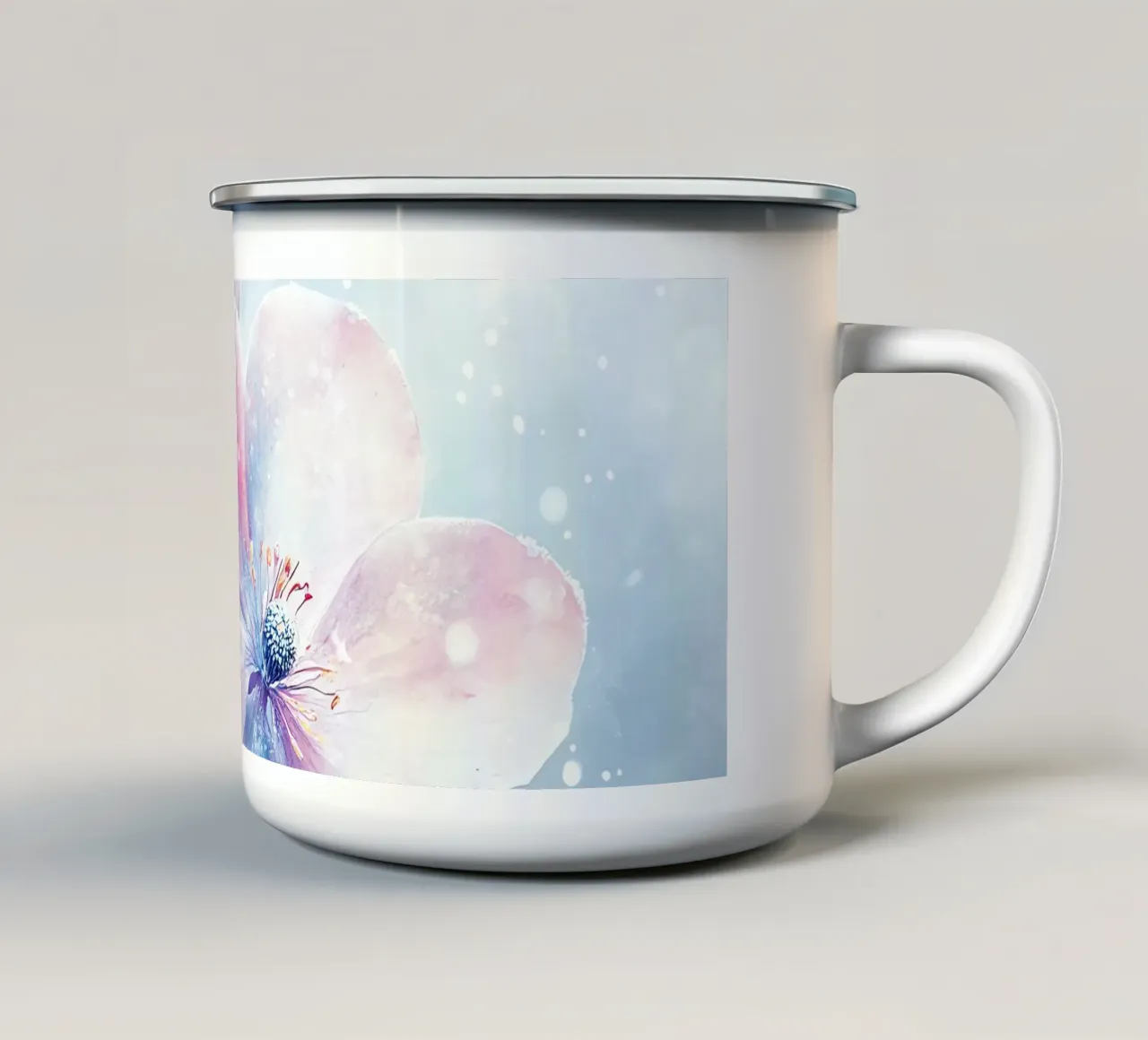 Harmonie Florale : L'anima dei fiori tazza in smalto da Théïa's Fantasia World