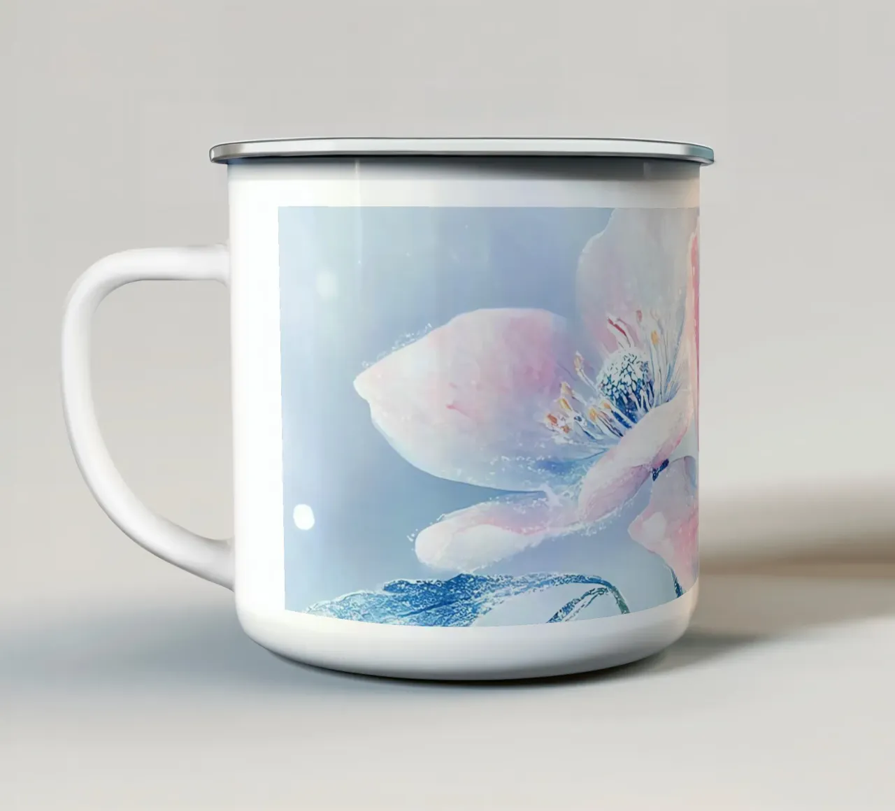 Harmonie Florale : L'anima dei fiori tazza in smalto da Théïa's Fantasia World