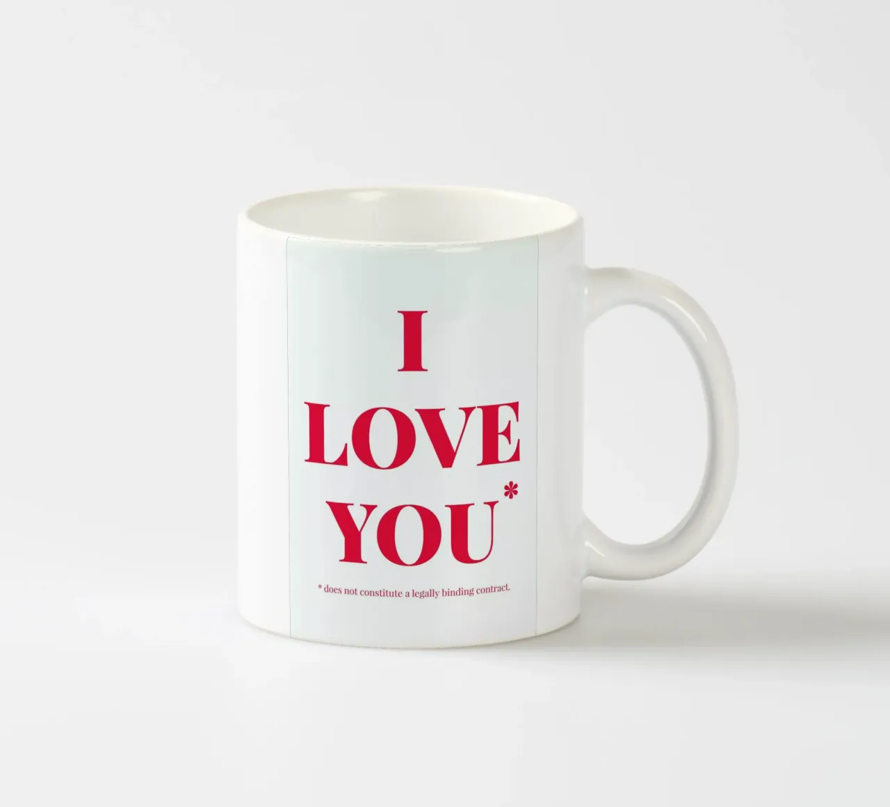 Love You tazza in ceramica da Chris Wharton