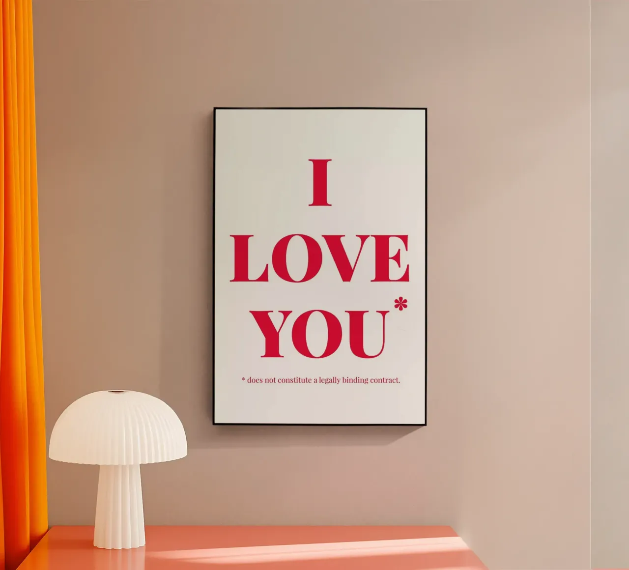 Love You plexiglass da Chris Wharton