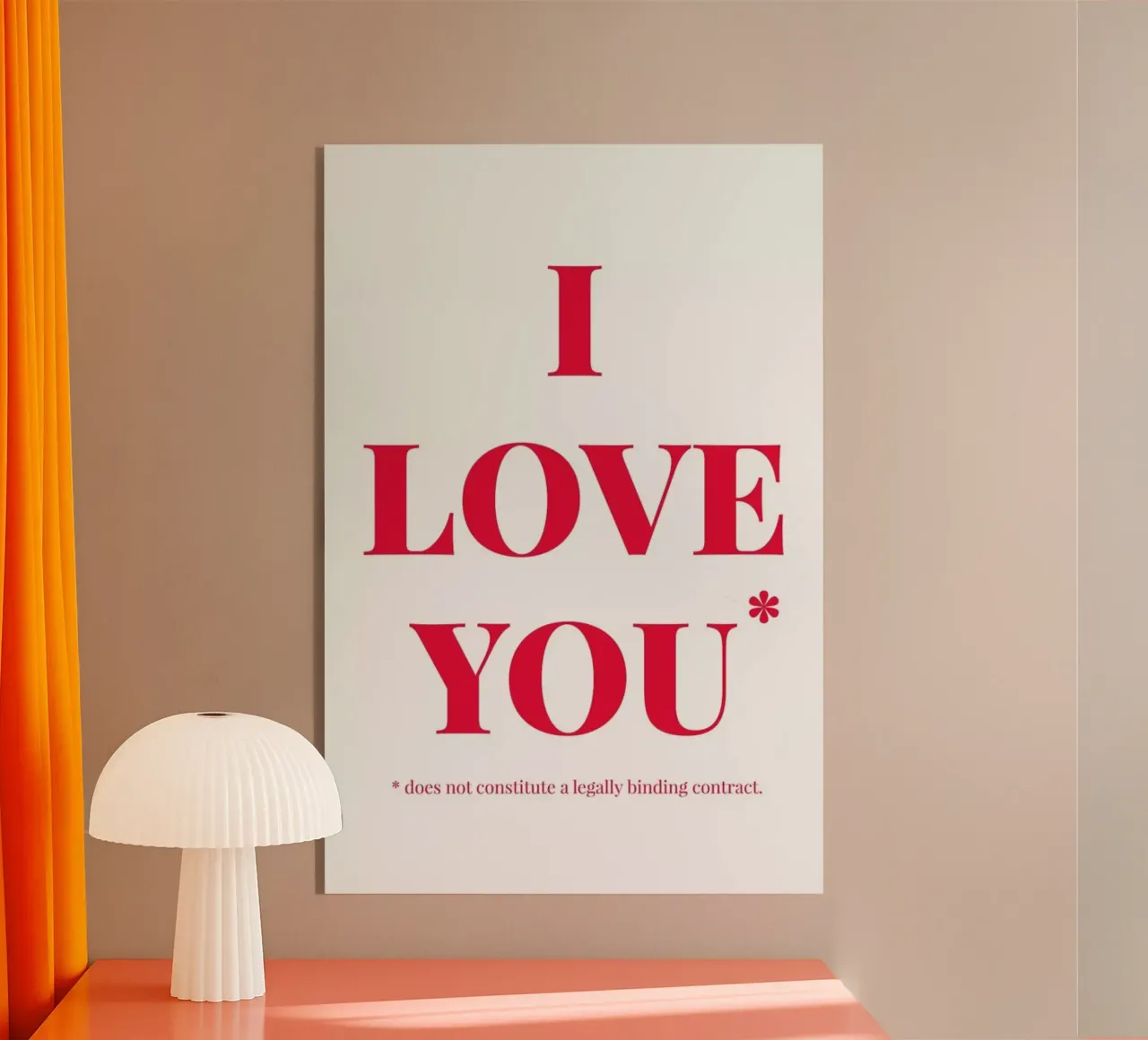 Love You plexiglass da Chris Wharton