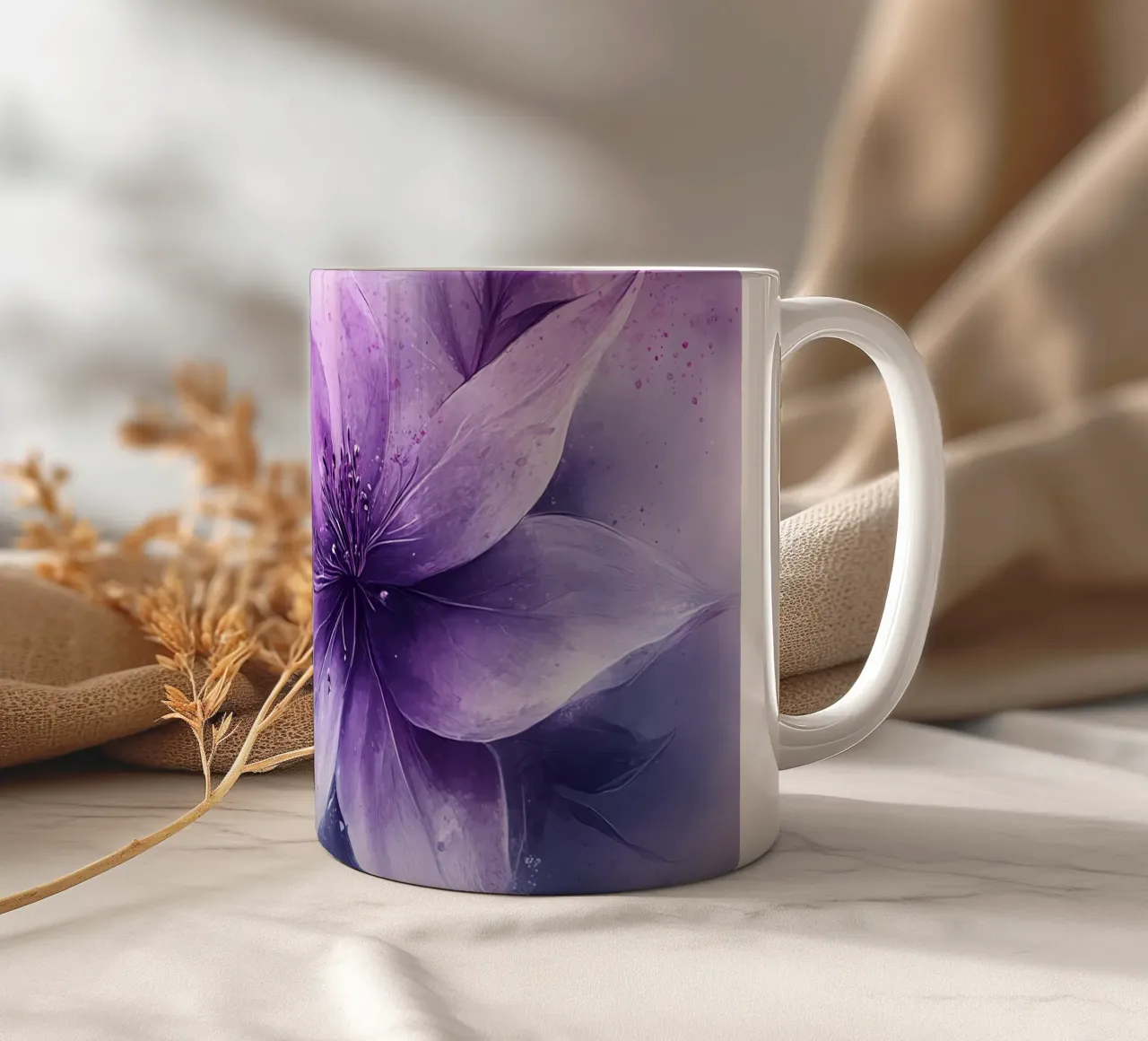 Harmonie Florale : L'anima dei fiori tazza in ceramica da Théïa's Fantasia World