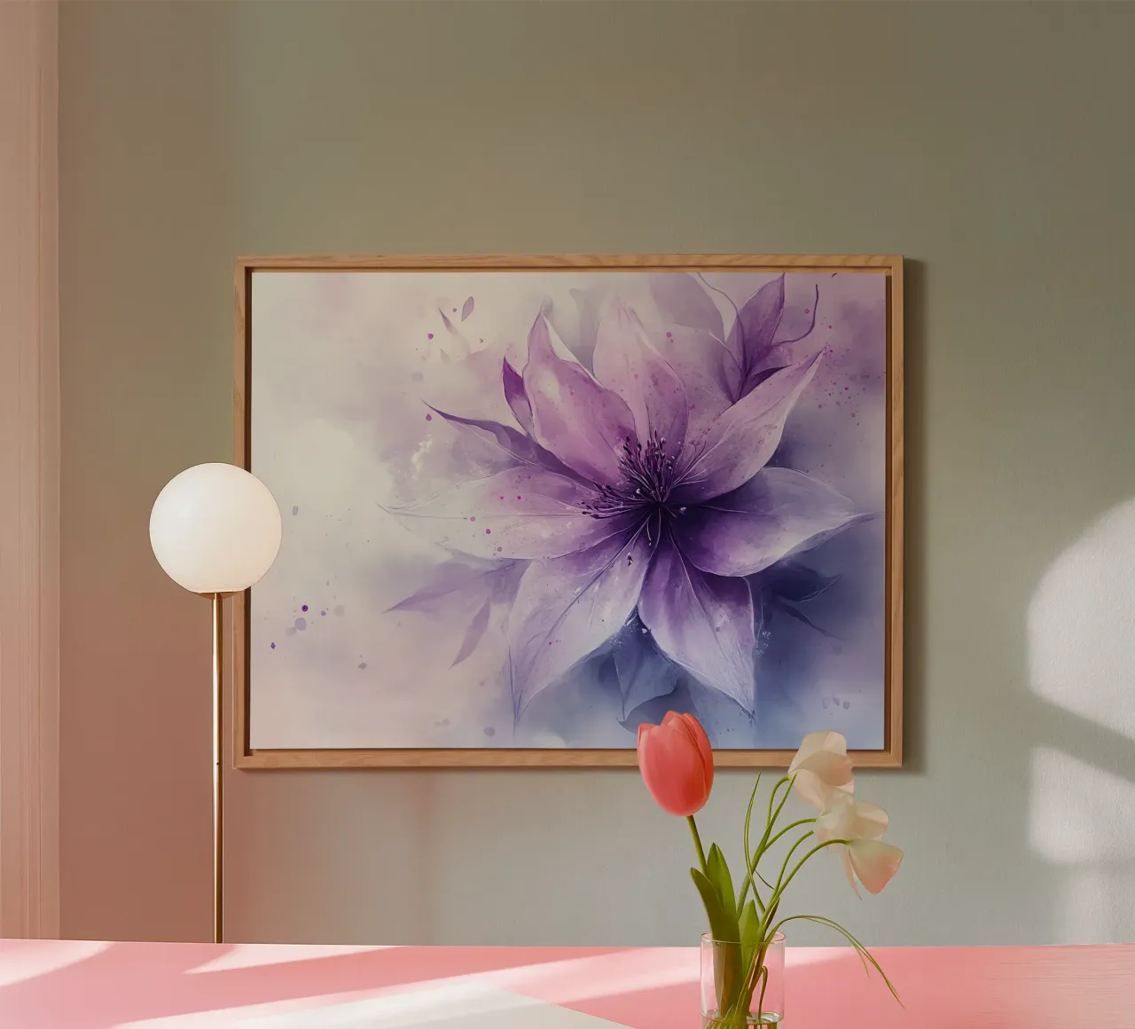 Harmonie Florale : L'anima dei fiori alluminio dibond da Théïa's Fantasia World