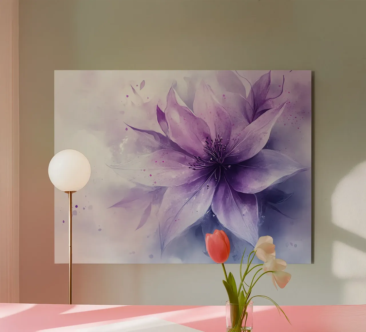 Harmonie Florale : L'anima dei fiori alluminio dibond da Théïa's Fantasia World