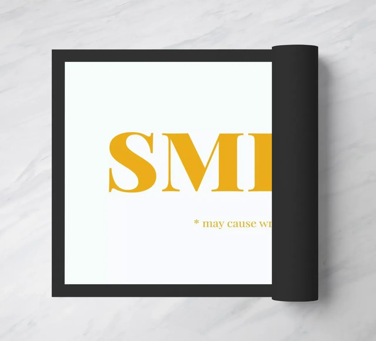 Smile doormat by Chris Wharton