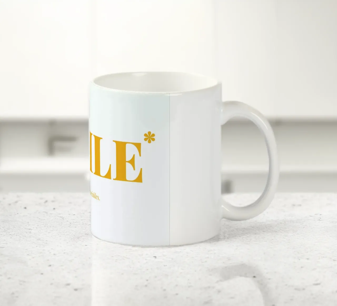 Smile Keramik Tasse von Chris Wharton