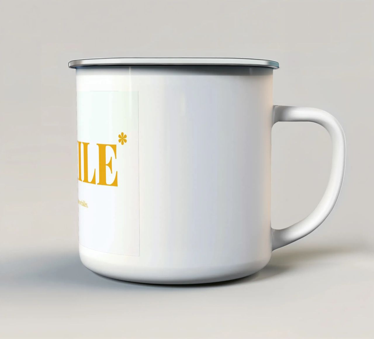 Smile tazza in smalto da Chris Wharton