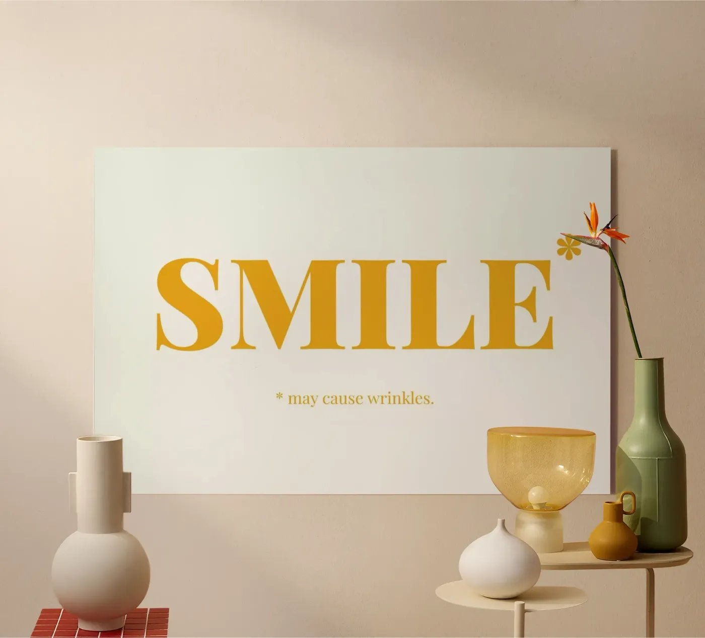 Smile Acryl-Glas von Chris Wharton