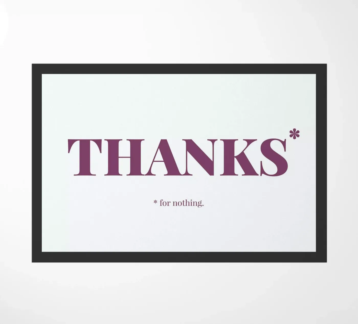 Thanks paillasson de Chris Wharton