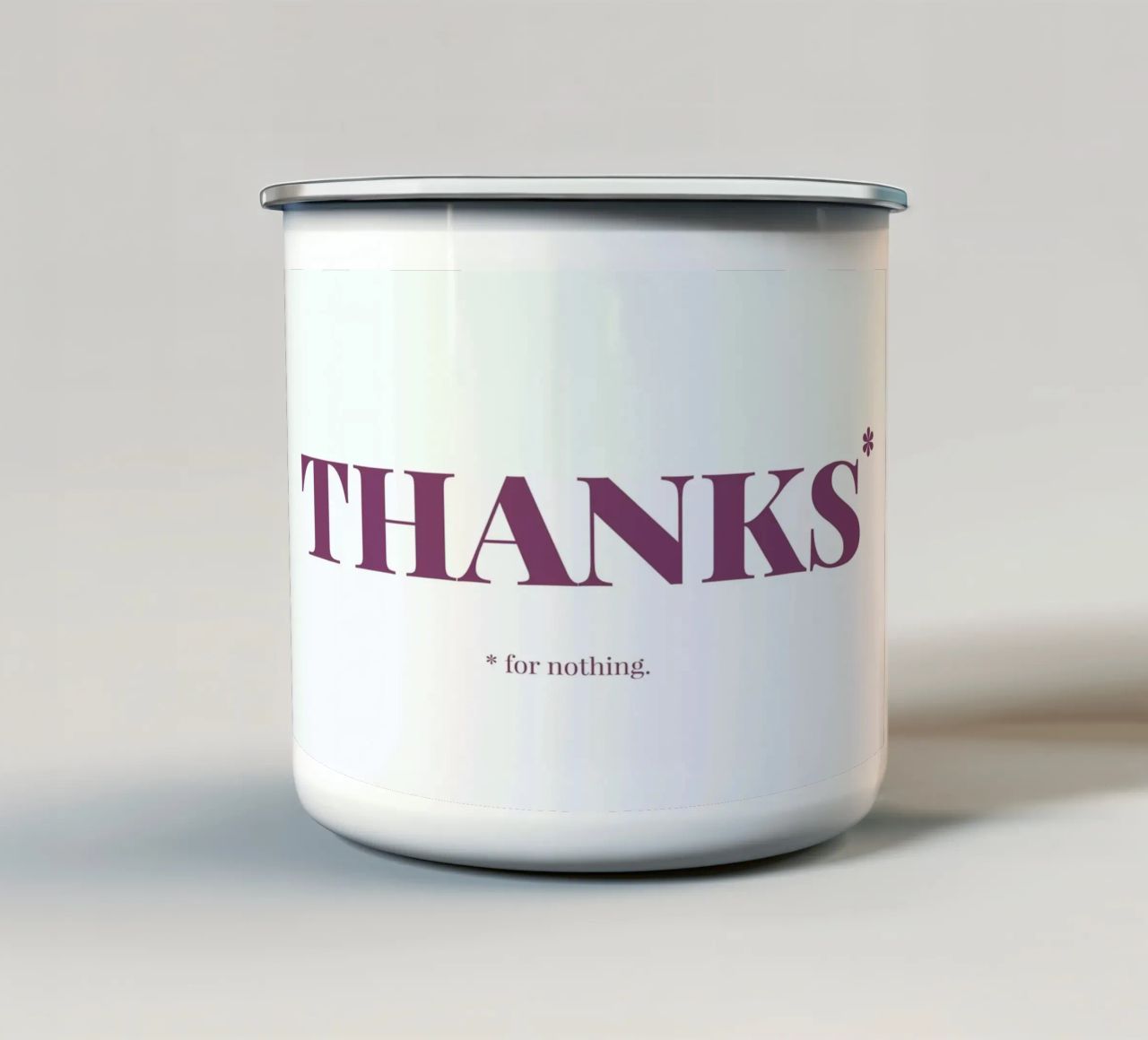 Thanks tazza in smalto da Chris Wharton