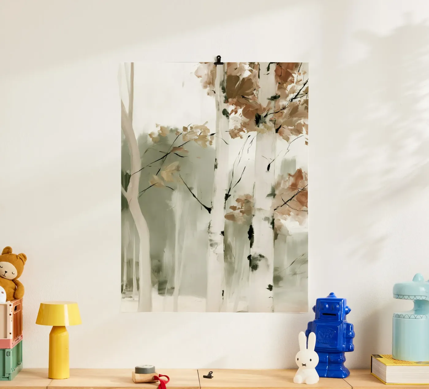 Between the Birches poster van Natura