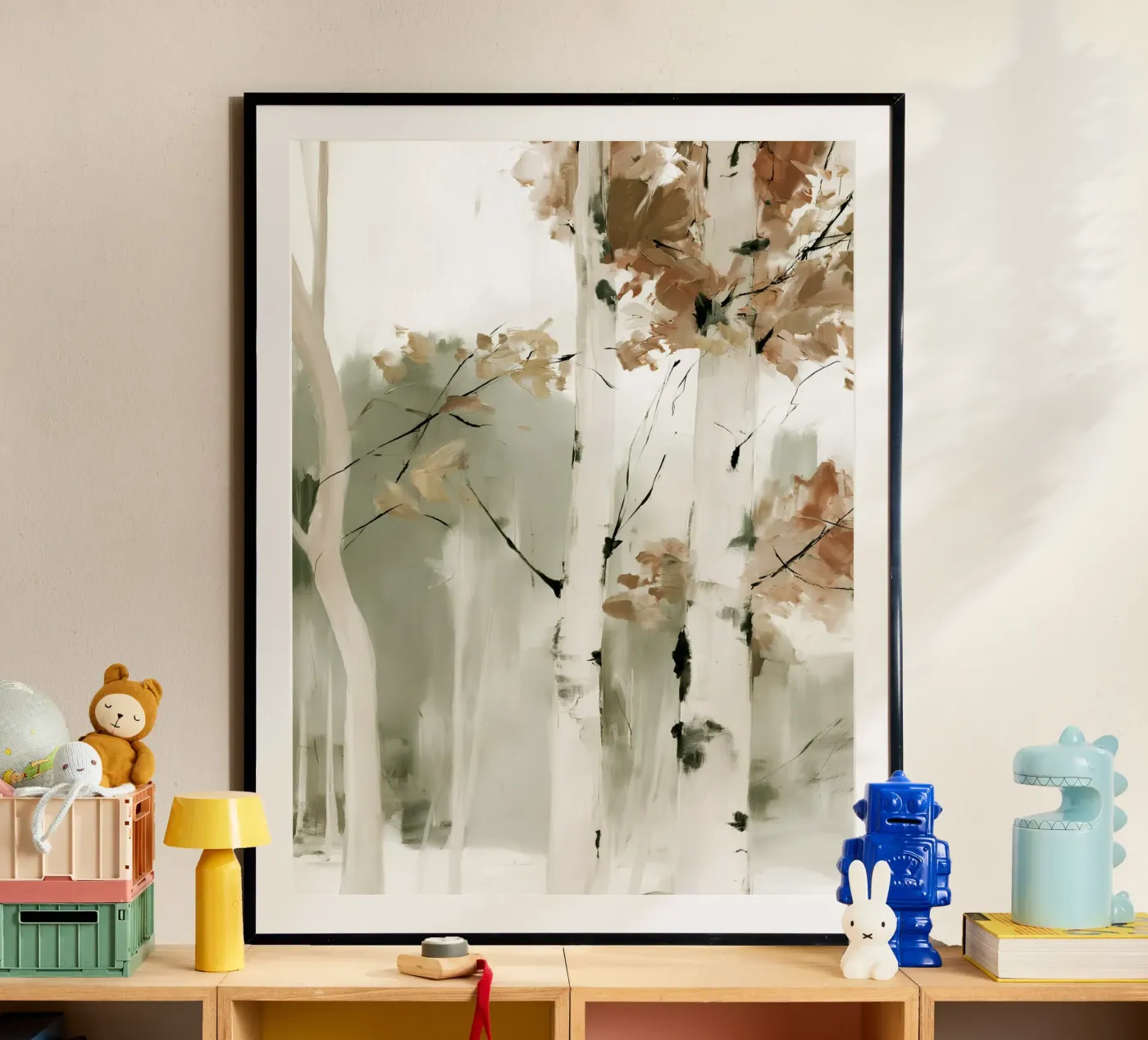 Between the Birches poster van Natura