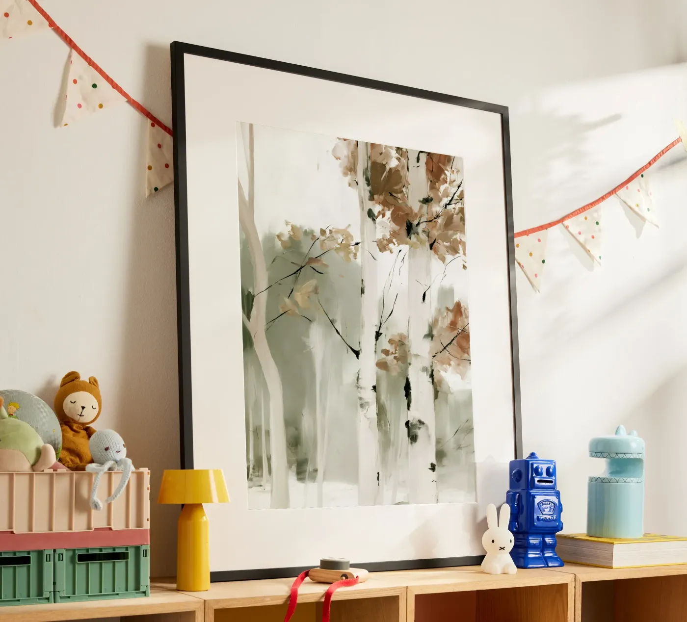 Between the Birches poster van Natura