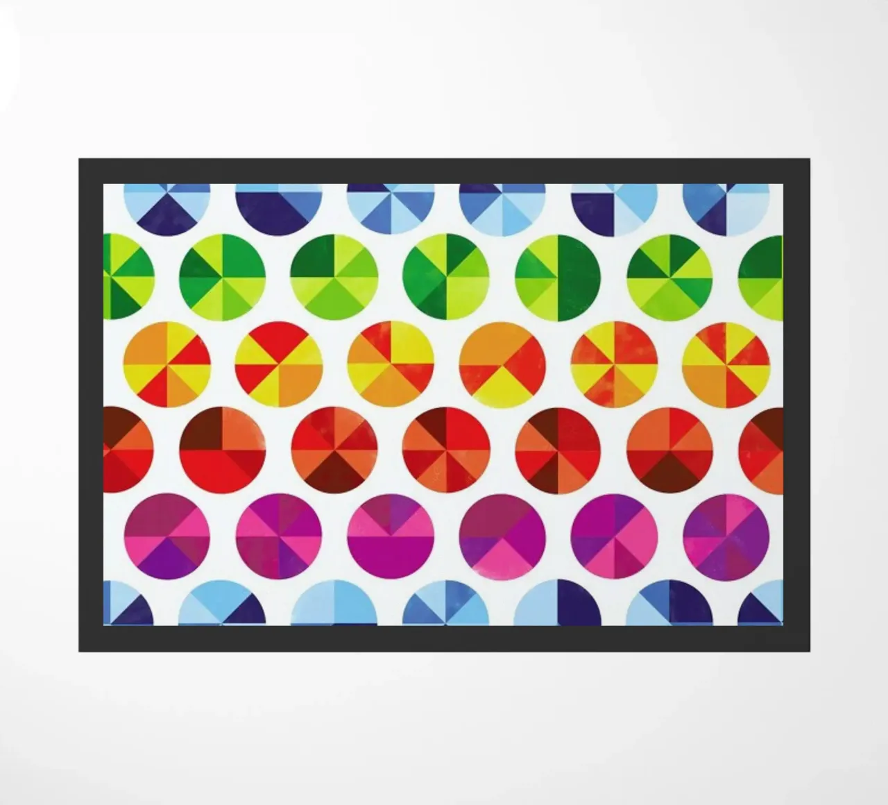 Colourwheels deurmat van Chris Wharton